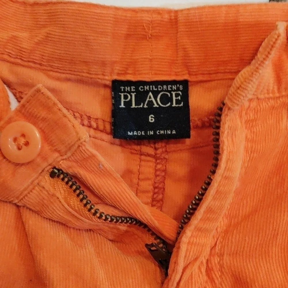 The Children's Place corduroy skirt girls size 6 red/orange/red orange